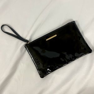 Faux Patent Leather Wristlet